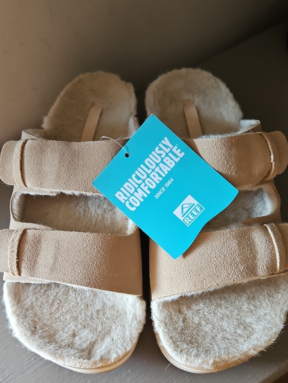 NWT REEF OJAI CIDRA COZY SLIDE SANDALS SZ 7